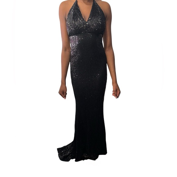 Midnight Elegance Sequin Gown - Picture 1 of 2